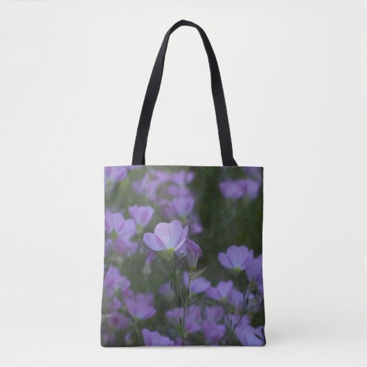 Tote Bag fleur sauvage violet (Devant)