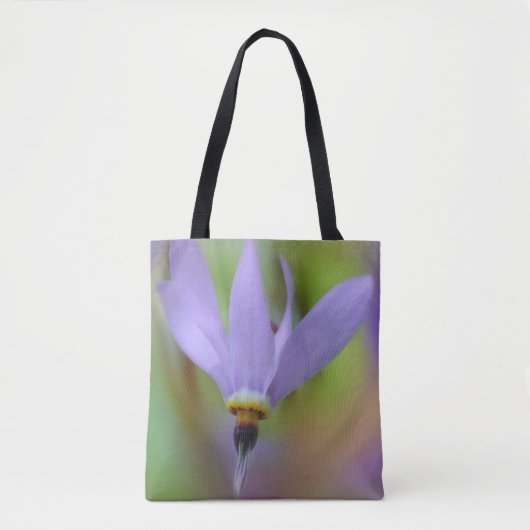 Tote Bag Fleur sauvage violette pâle (Devant)