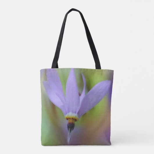 Tote Bag Fleur sauvage violette pâle (Dos)