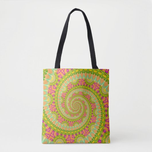 Tote Bag Fleur Spirale SUNNY (Devant)