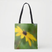 Tote Bag Fleur Susan Daisy à simple teint noir (Devant)