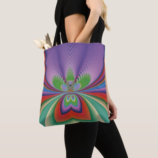 Tote Bag Fleur Violette (De près)