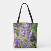 Tote Bag Fleur violette, fleurs photographie (Dos)