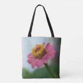 Tote Bag Fleur Zinnia rose (Dos)