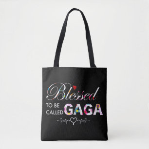 Tote Bag fleuri béni d'être appelé Gaga