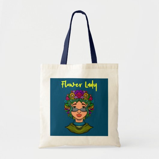 Tote Bag Fleuriste Plante Lady Fleur Lady Fleurs (Devant)