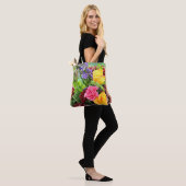 Tote Bag Fleurs (Sur le modèle)