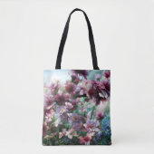 Tote Bag Fleurs à éclaboussures de fleurs de cerisier (Devant)