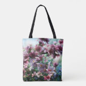 Tote Bag Fleurs à éclaboussures de fleurs de cerisier (Dos)