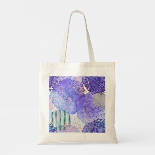 Tote Bag Fleurs Abstraites (Dos)