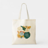 Tote Bag Fleurs abstraites colorées (Dos)