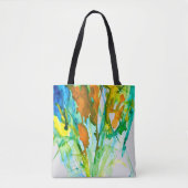Tote Bag fleurs Abstraites d'aquarelle fleurie (Devant)
