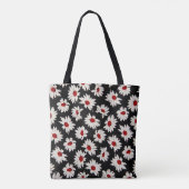 Tote Bag Fleurs Abstraites, motif d'aquarelle d'art. (Dos)