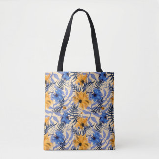 Tote Bag Fleurs Abstraites sans couture motif