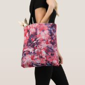 Tote Bag fleurs abstraites sans soudure, style peinture à l (De près)