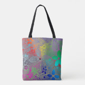Tote Bag Fleurs Arc En Ciel (Dos)