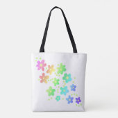 Tote Bag Fleurs arc-en-ciel géantes (Dos)