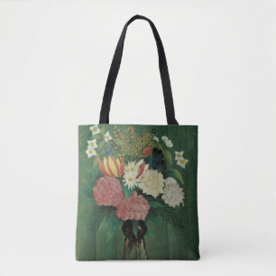 Tote Bag Fleurs au lierre par Henri Rousseau, Floral vintag