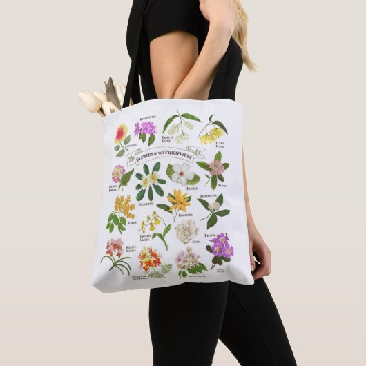 Tote Bag Fleurs aux Philippines (De près)