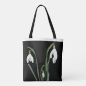Tote Bag Fleurs blanches élégantes boho tendance cool de gl (Dos)
