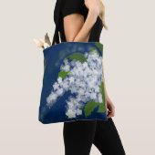 Tote Bag Fleurs blanches, florales (De près)