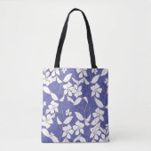Tote Bag Fleurs blanches sur la boucle (Devant)