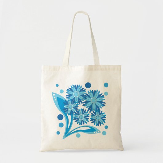 Tote Bag Fleurs bleues d'origine (Devant)