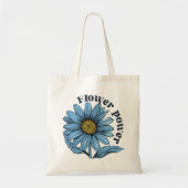 Tote Bag Fleurs Boho Retro (Devant)