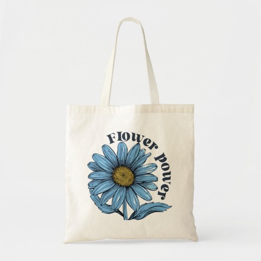 Tote Bag Fleurs Boho Retro (Devant)