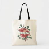 Tote Bag Fleurs Bourguignonnes Nom personnalisé (Devant)