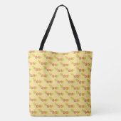 Tote Bag FLEURS Brown ET ORANGE (Dos)