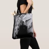 Tote Bag Fleurs Cardiaques Saignantes En Noir Et Blanc (De près)