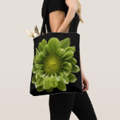 Tote Bag Fleurs | Chrysanthème vert (De près)