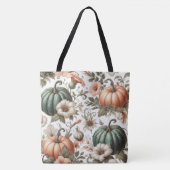 Tote Bag Fleurs citrouilles (Devant)