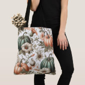 Tote Bag Fleurs citrouilles (De près)