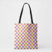 Tote Bag Fleurs colorées (Devant)