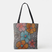 Tote Bag Fleurs Colorées (Dos)