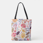 Tote Bag Fleurs colorées (Dos)