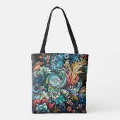 Tote Bag Fleurs colorées Abstraites (Dos)