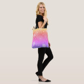 Tote Bag Fleurs colorées défraîchies (Sur le modèle)