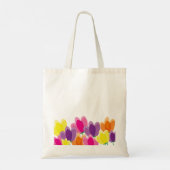 Tote Bag Fleurs Colorées Modernes (Dos)