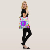 Tote Bag Fleurs colorées Motif (Sur le modèle)