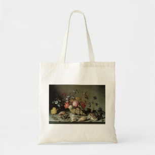 Tote Bag Fleurs, coquillages et insectes Balthasar van der 