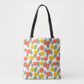 Tote Bag Fleurs corail et or (Devant)