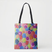 Tote Bag Fleurs couleur bonbon (Devant)