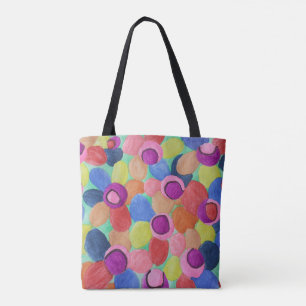 Tote Bag Fleurs couleur bonbon