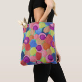 Tote Bag Fleurs couleur bonbon (De près)
