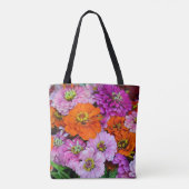 Tote Bag Fleurs dahlia colorées (Dos)