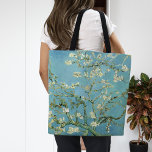 Tote Bag Fleurs d'amandes | Vincent Van Gogh<br><div class="desc">Almond Blossoms (1890) de l'artiste néerlandais Vincent van Gogh (1853-1890). Le tableau de Van Gogh's Almond Blossoms présente des fleurs blanches délicates dressées contre un ciel turquoise vibrant, symbolisant une nouvelle vie et un renouveau. Inspiré de l'art japonais, les branches élégantes et les lignes fluides créent un sentiment de sérénité...</div>