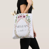 Tote Bag Fleurs d'anémones rose pâle (De près)
